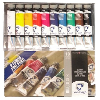 Tinta Óleo Van Gogh Estojo 10 Cores