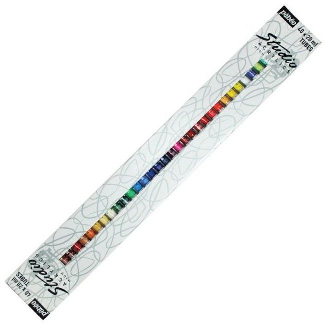 Estojo Tinta Acrílica Importada Pebeo 40 Cores 20ml
