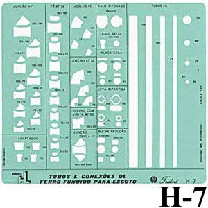 Gabarito Hidráulica H-07 Tubulações Trident