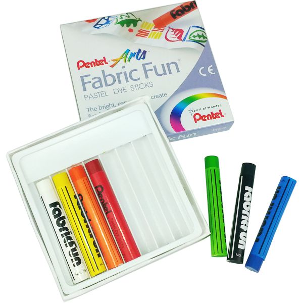 Pastel Para Tecido Pentel Fabric Fun 07 Cores