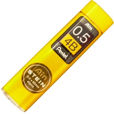 Mina Grafite Pentel AIN STEIN 0.5mm 4B