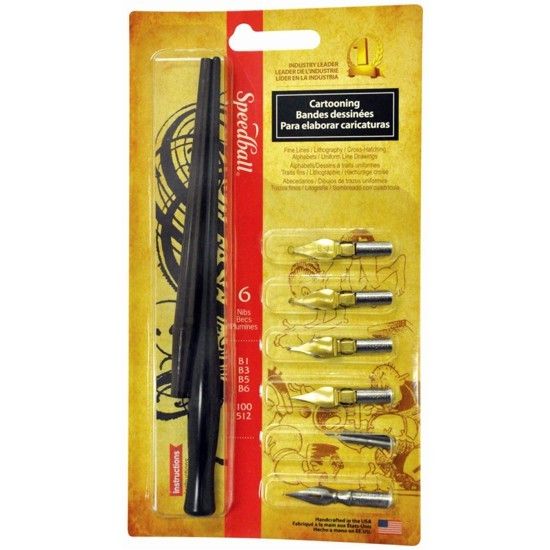 Kit para Caligrafia Speedball Cartooning 2966