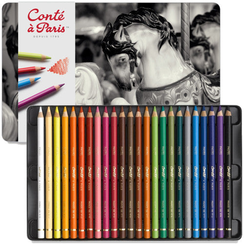 Lápis Pastel Seco Conté à Paris Estojo 24 Cores