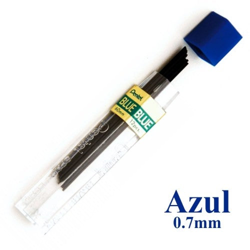 Mina Grafite Pentel 0.7mm  Azul