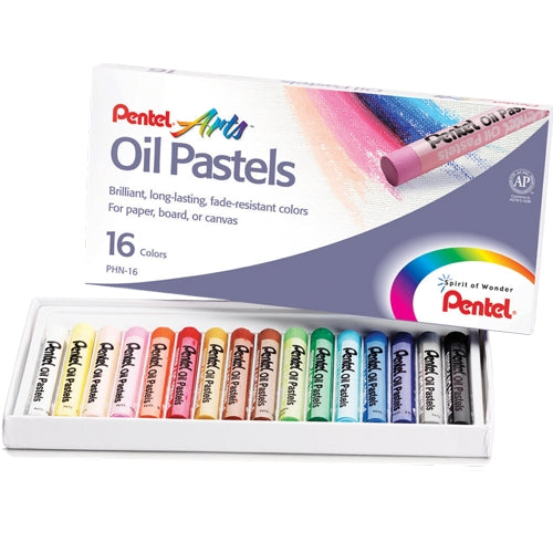 Pastel Oleoso Pentel 16 Cores