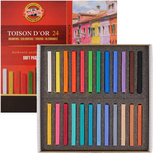Estojo Pastel Seco Carré Koh I Noor 24 Cores