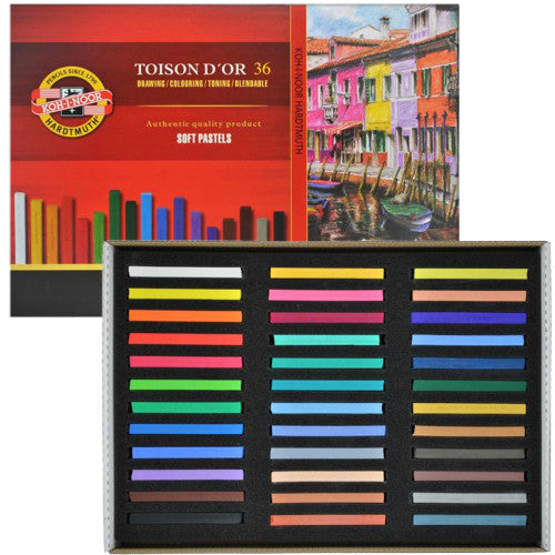 Estojo Pastel Seco Carré Koh I Noor 36 Cores