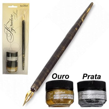 Kit  para Caligrafia Speedball Pena e Tinta - Signature 94160