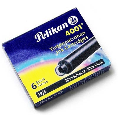 Carga Para Caneta Tinteiro Blue Black Pelikan 4001 TP/6