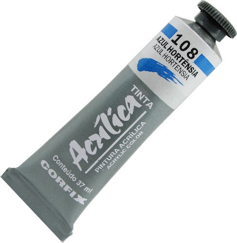 Tinta Acrílica Corfix 37ml 108 Azul Hortênsia
