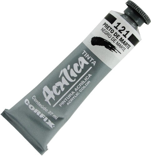 Tinta Acrílica Corfix 37ml 121 Preto de Marte