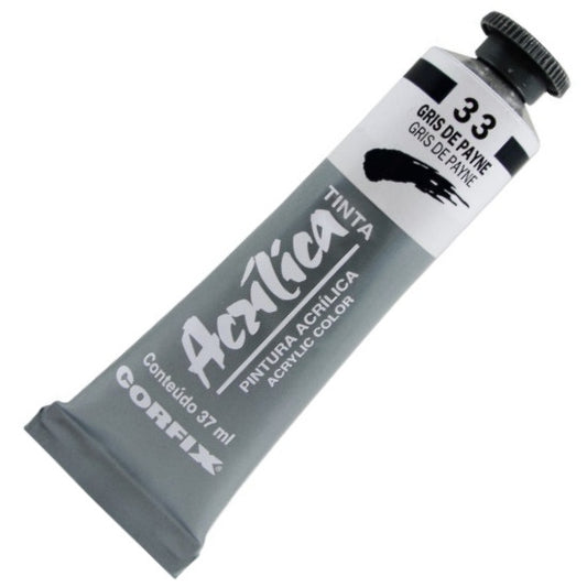 Tinta Acrílica Corfix 37ml  33 Gris de Payne