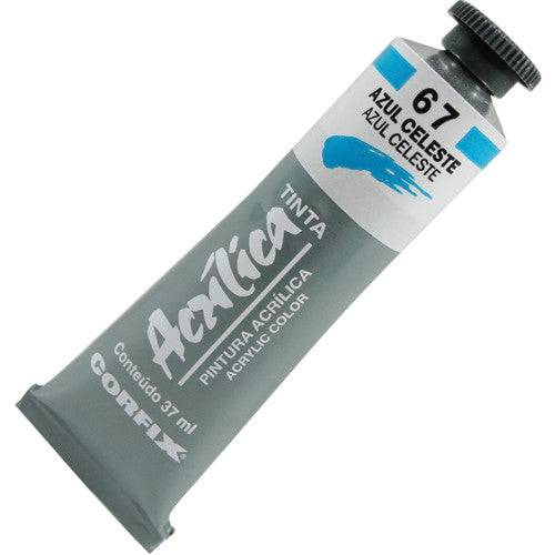 Tinta Acrílica Corfix 37ml  67 Azul Celeste