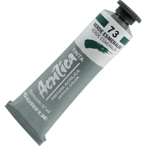 Tinta Acrílica Corfix 37ml  73 Verde Esmeralda
