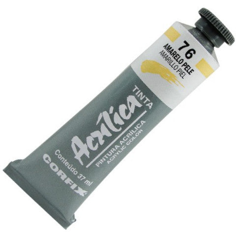 Tinta Acrílica Corfix 37ml  76 Amarelo Pele