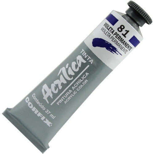 Tinta Acrílica Corfix 37ml  81 Violeta Permante