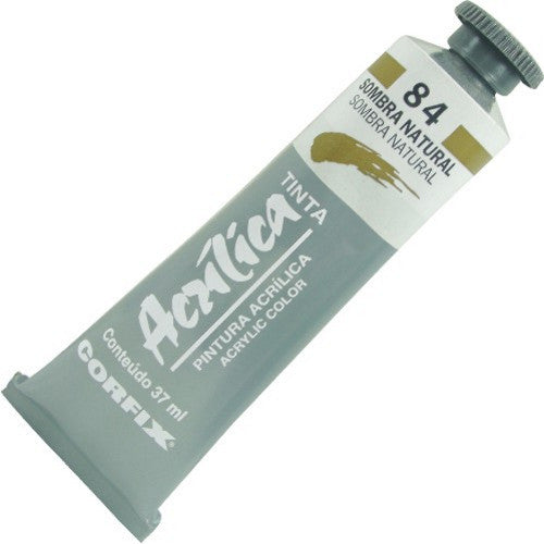 Tinta Acrílica Corfix 37ml  84 Sombra Natural