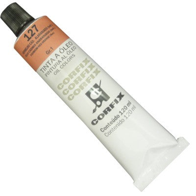Tinta a Óleo Corfix 120ml 127Vermelho Cád. Alaranjado (IMIT)