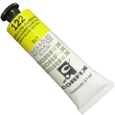 Tinta a Óleo Corfix 37ml 122 Amarelo Cád. Claro (IMIT) - G1