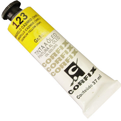 Tinta a Óleo Corfix 37ml 123 Amarelo Cád. (IMIT) - G1