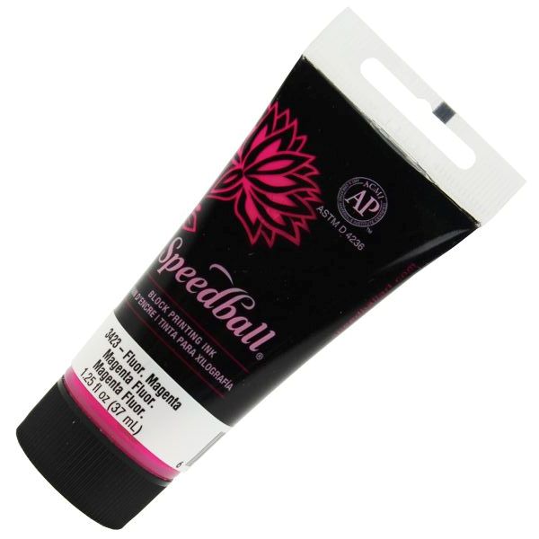 Tinta de Xilogravura 37ml SpeedBall 3423 Magenta Fluorescente