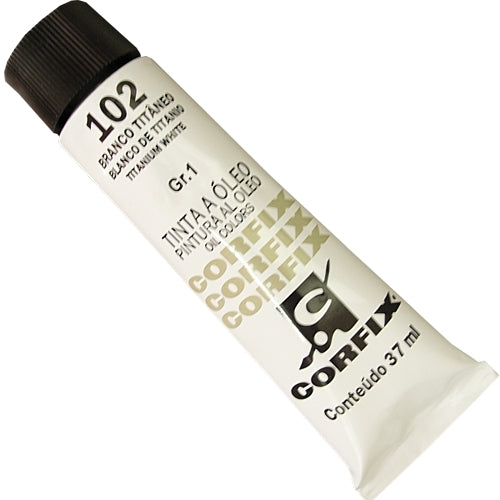 Tinta a Óleo Corfix 37ml 102 Branco Titânio - G1