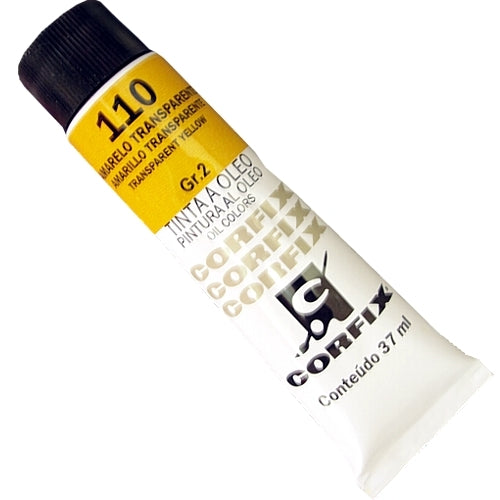 Tinta a Óleo Corfix 37ml 110 Amarelo Transparente - G2