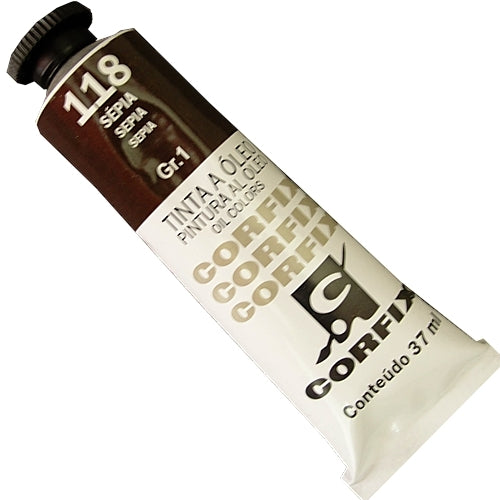 Tinta a Óleo Corfix 37ml 118 Sépia - G1