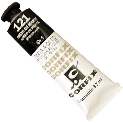 Tinta a Óleo Corfix 37ml 121 Preto de Marte - G1