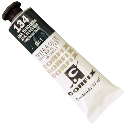 Tinta a Óleo Corfix 37ml 134 Azul Turquesa - G1