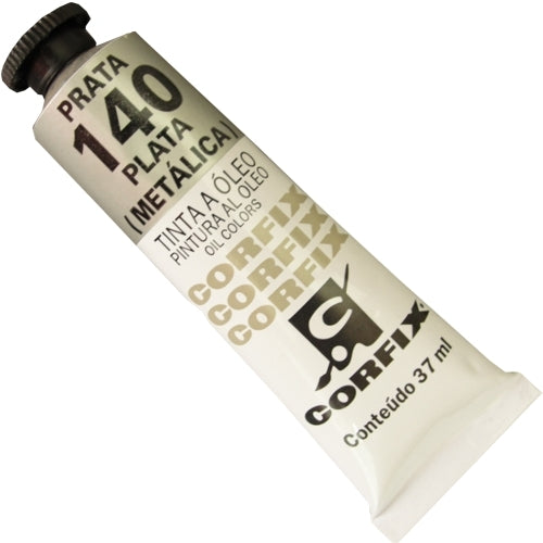 Tinta a Óleo Corfix 37ml 140 Prata Metálico