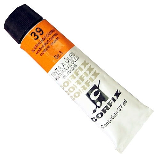 Tinta a Óleo Corfix 37ml  39 Alaranjado de Cádmio - G3