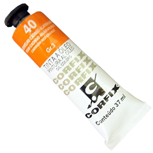 Tinta a Óleo Corfix 37ml  40 Vermelho Cádmio Alaranjado -G3