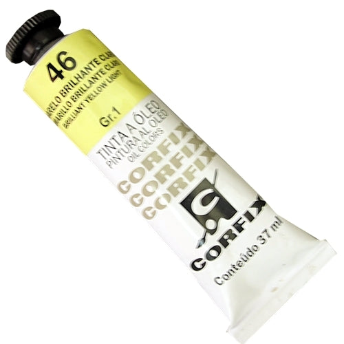 Tinta a Óleo Corfix 37ml  46 Amarelo Brilhante Claro - G1