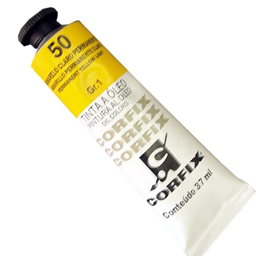 Tinta a Óleo Corfix 37ml  50 Amarelo Claro Permanente - G1
