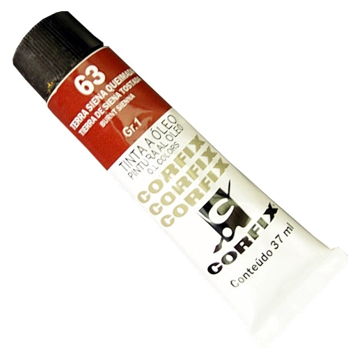Tinta a Óleo Corfix 37ml  63 Terra Siena Queimada - G1