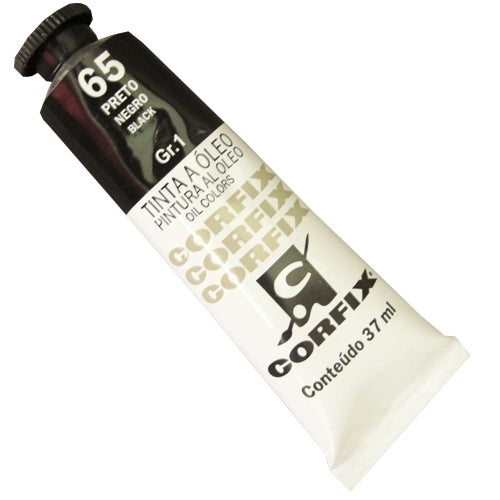 Tinta a Óleo Corfix 37ml  65 Preto - G1