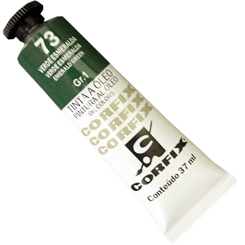 Tinta a Óleo Corfix 37ml  73 Verde Esmeralda - G1