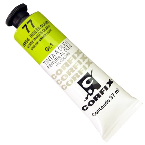 Tinta a Óleo Corfix 37ml  77 Verde Inglês Claro - G1