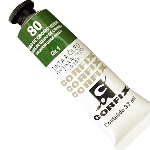 Tinta a Óleo Corfix 37ml  80 Óxido Cromo Verde - G1