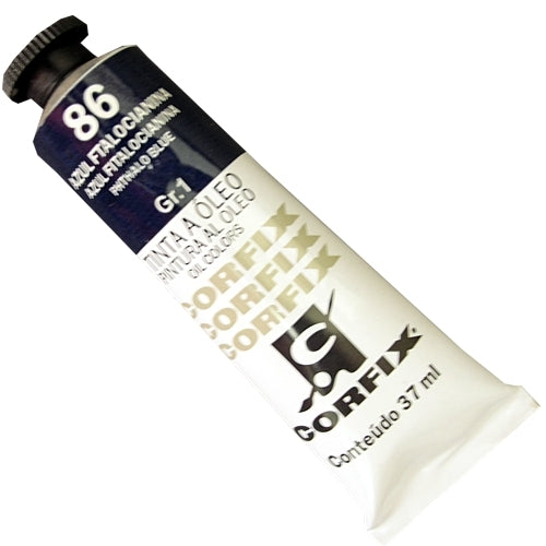 Tinta a Óleo Corfix 37ml  86 Azul Ftalocianina - G1