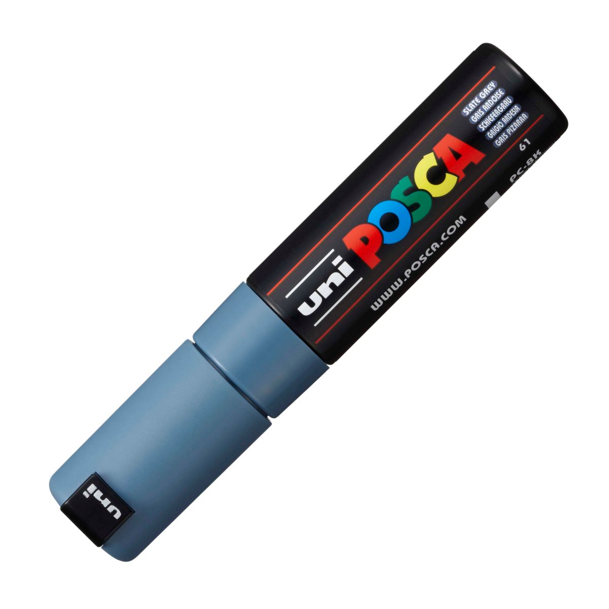 Caneta Posca Uni Ball Extra Board PC-8K Cinza Ardosia