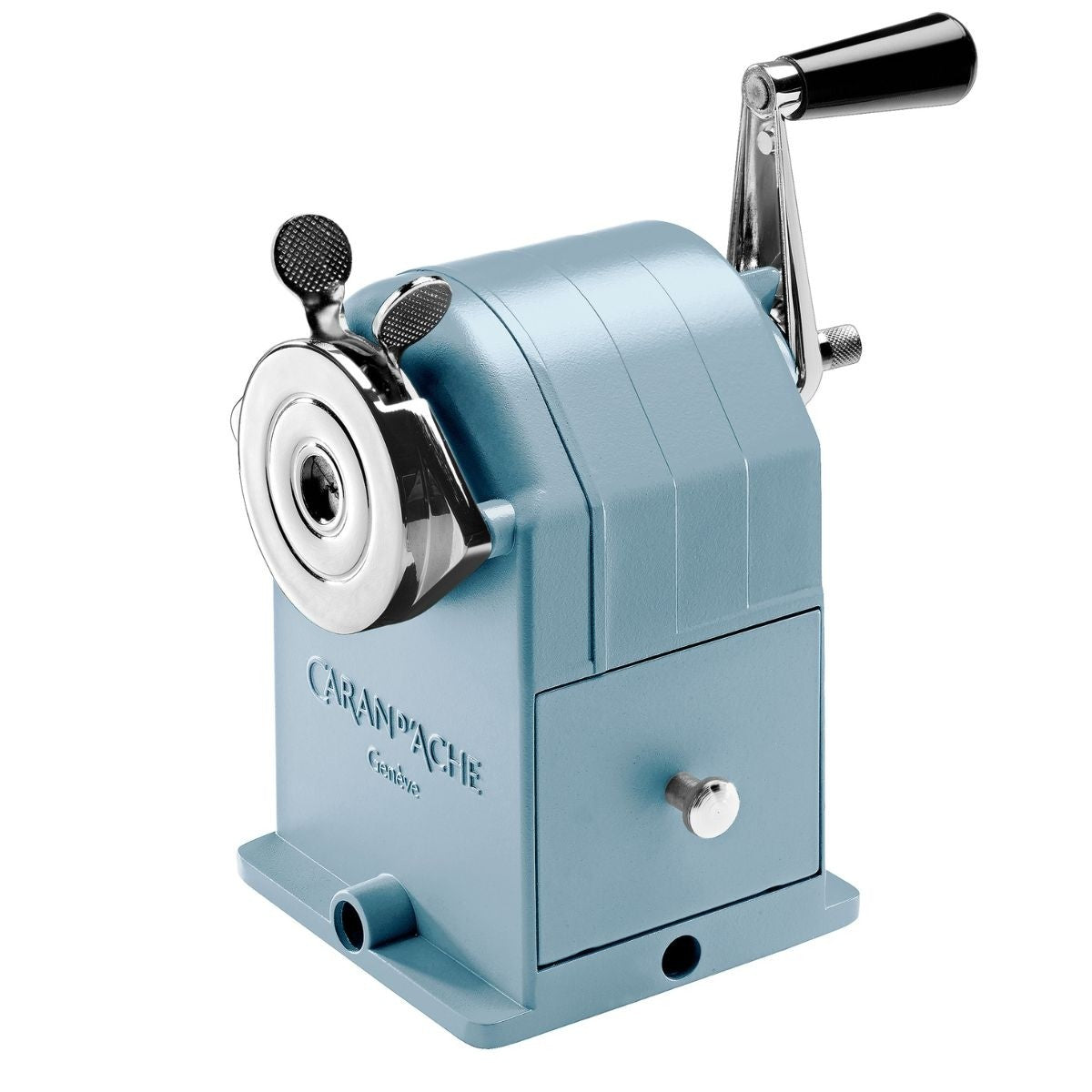 Apontador de Lápis com Manivela Caran d'Ache Alpine Frost Ice Blue
