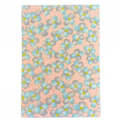 Caderno de Carimbos Goshuincho Kuretake LH10-18 White Flower With Green