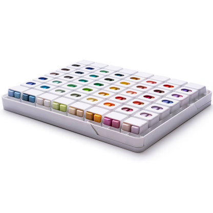 Estojo Branco C/ Tinta Guache Profissional Himi 112 Cores