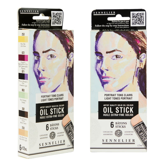Bastão de Tinta Óleo Sennelier Extra Fine 06 Cores Light Tones
