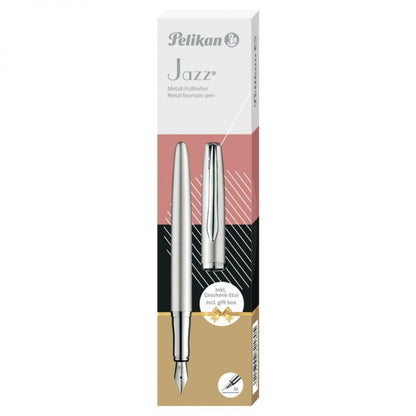 Caneta Tinteiro Jazz Silver Pelikan Edição Limitada