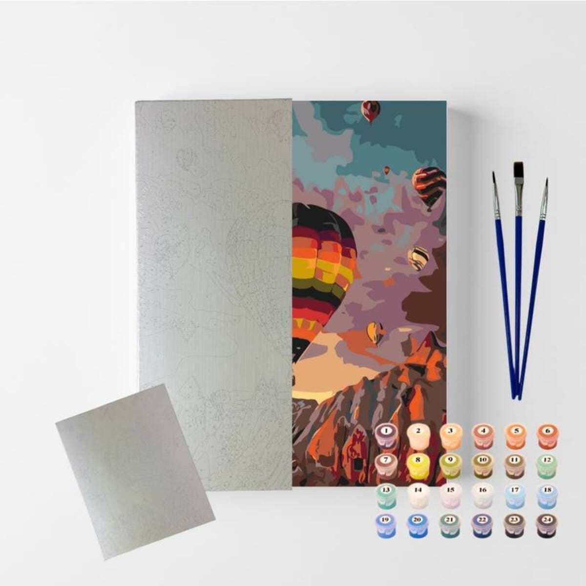 Conjunto Pintura Numerada Arte Terapia 40X50cm Capadócia