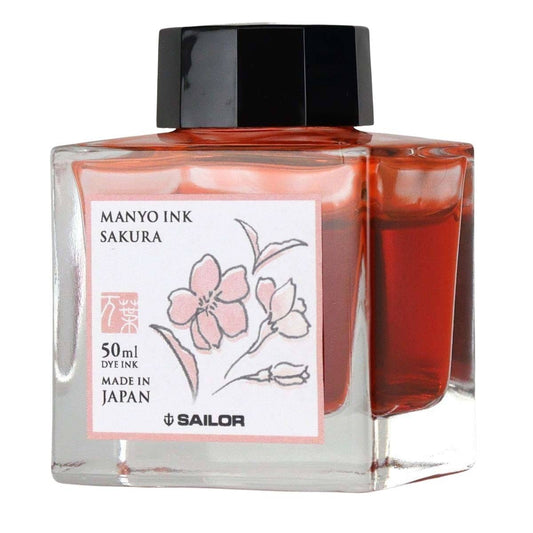 Tinta Para Caneta Tinteiro Sailor Manyo 50ml Sakura