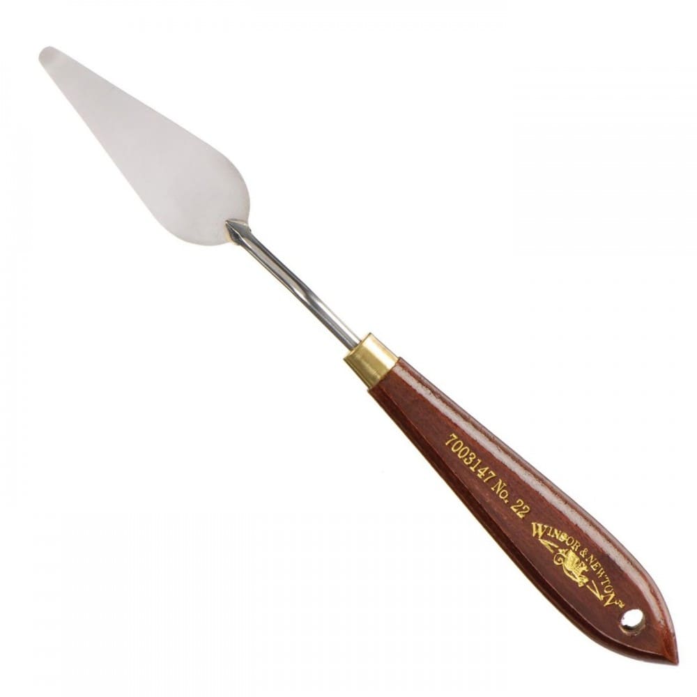 espátula de aço para pintura winsor & newton 22